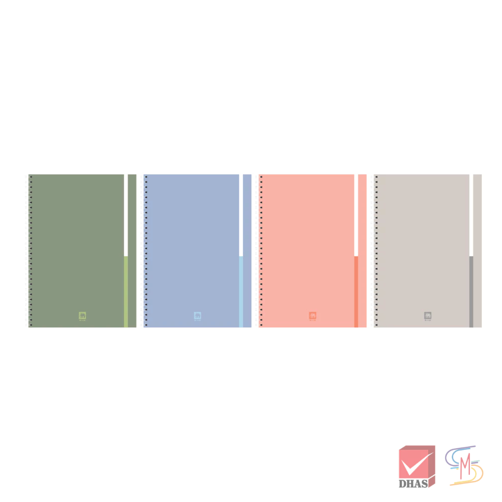 Elephant ตราช้าง สมุดริมลวด A5 60G 40S W-112R  (คละสี) จำนวน 1 เล่ม - รูปที่ 2