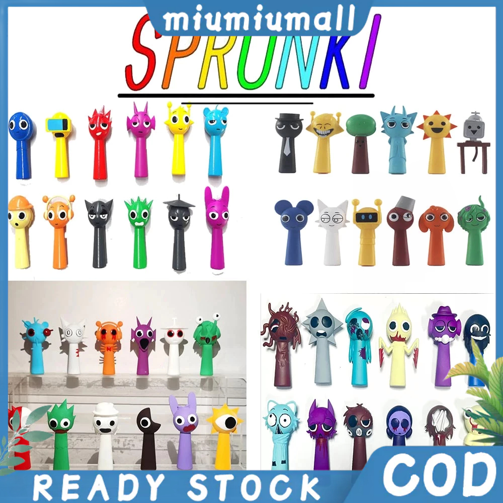 【พร้อมที่จะส่ง】12 ชิ้น/เซ็ต Sprunki Plush ดินสอ Action Figure อะนิเมะ Simon Oren คอสเพลย์ อะนิเมะ าของเล่นสําหรับของขวัญ