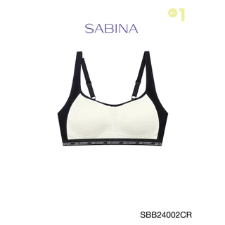 Sabina Sbn Sport Medium to High Support เสื้อชั้นใน  ไร้โครง รหัส SBB24002CR - สีครีม