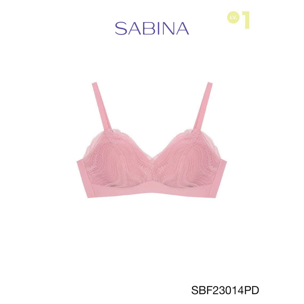 Sabina Forever Young Level 1 เสื้อชั้นใน  ไร้โครง รหัส SBF23014PD - สีชมพูเข้ม