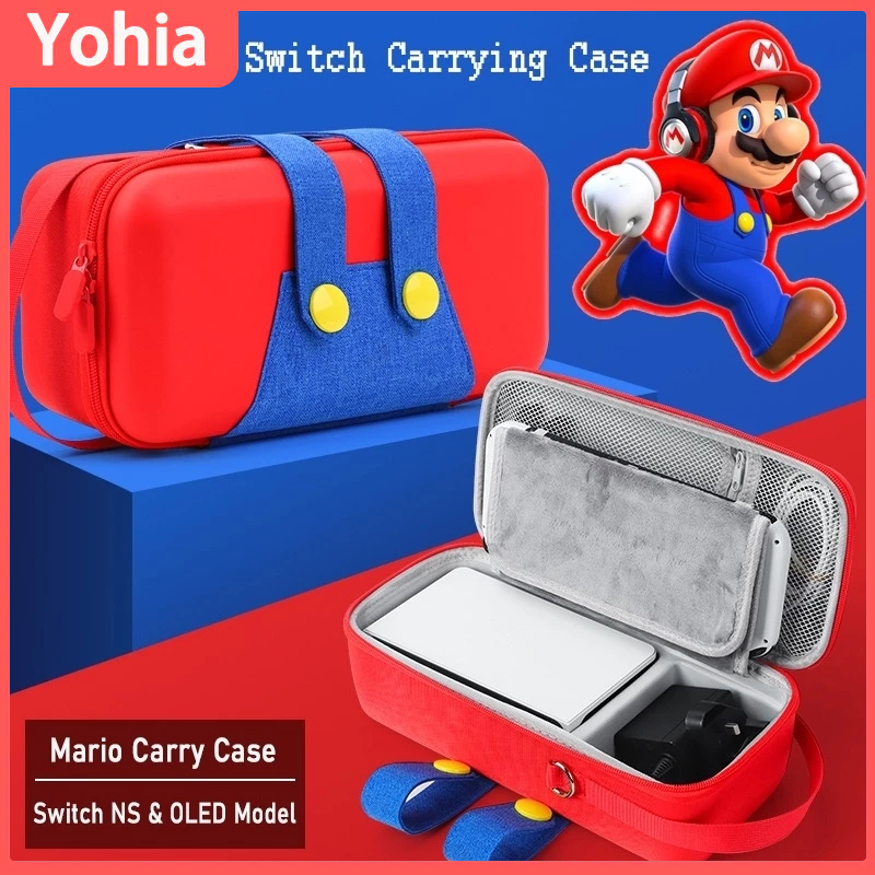 กระเป๋าเคส ขนาดใหญ่ จุของได้เยอะ แบบพกพา สําหรับ Nintendo Switch Switch OLED Mario of the Kingdom