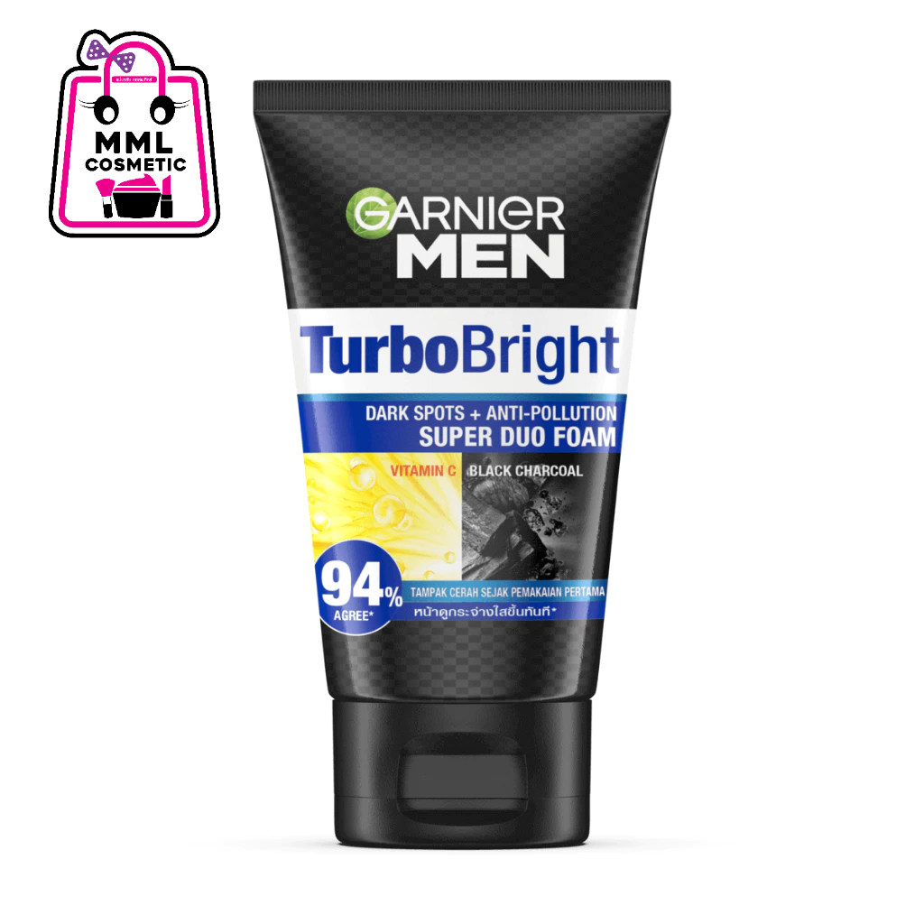 Garnier Men การ์นิเย่ เมน เทอร์โบไบรท์ ดูโอ โฟม