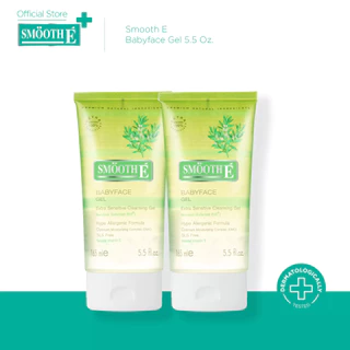 [แพ็ค 2] Smooth E Babyface Gel 5.5 Oz. เจลล้างหน้า สูตรไม่มีฟอง100% ไม่มีประจุไฟฟ้า ไม่ทิ้งสารตกค้าง เบบี้เฟส เจล