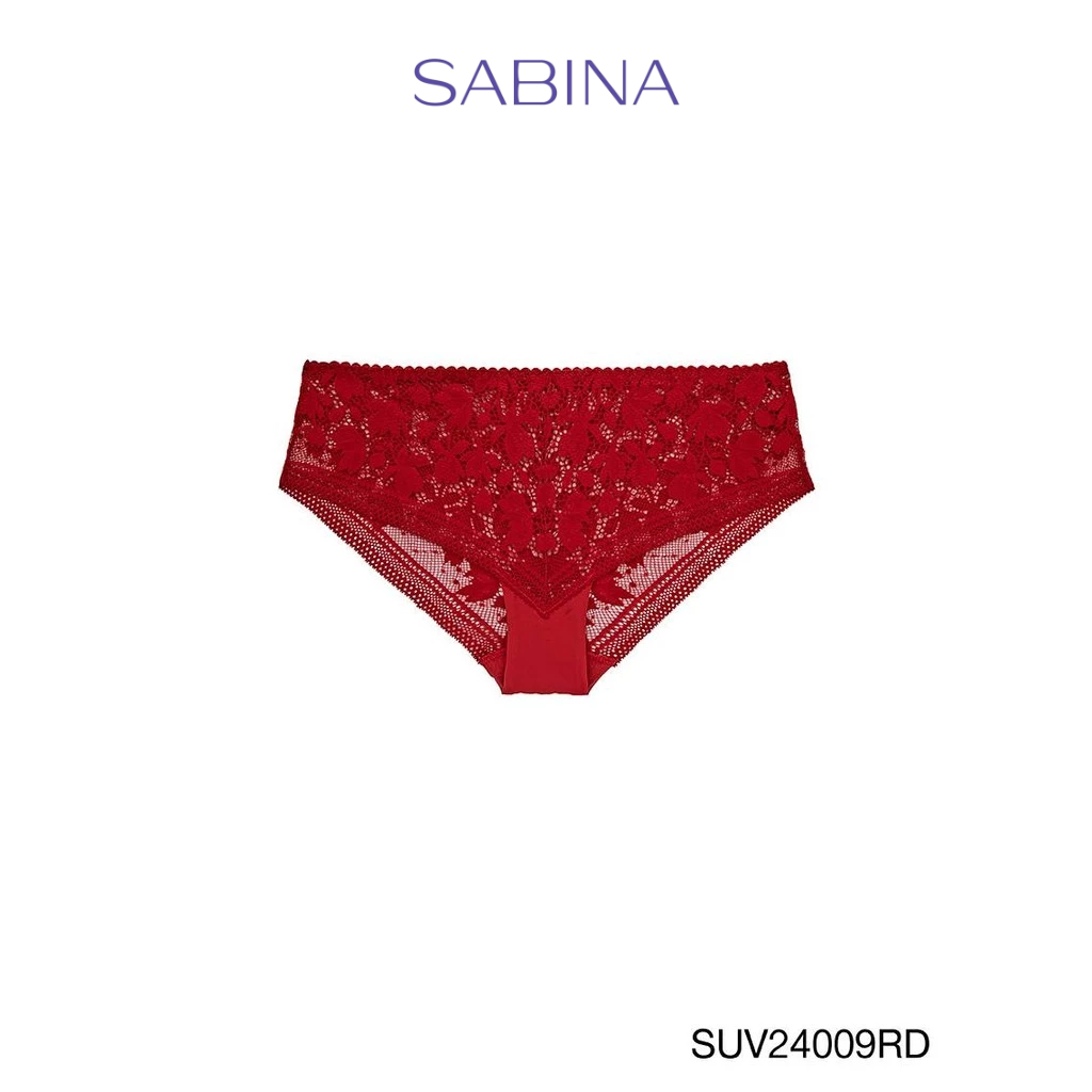 Sabina Mad Moiselle Basic Lace A/W 24 กางเกงในทรงบอยเลค รหัส SUV24009RD - สีแดงเข้ม