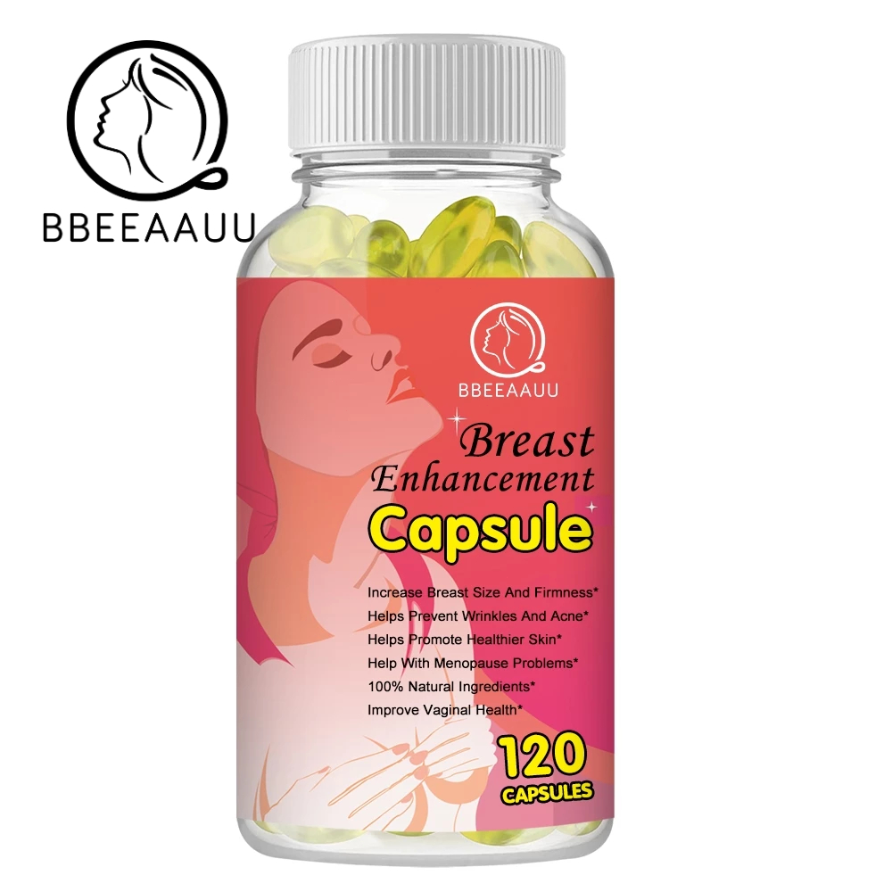 BEAU Breast Enhancement แคปซูลเสริมหน้าอก เสริมหน้าอก ส่วนผสมจากธรรมชาติ พิ่มขนาดและกระชับหน้าอกช่วยป้องกันริ้วรอย120pc