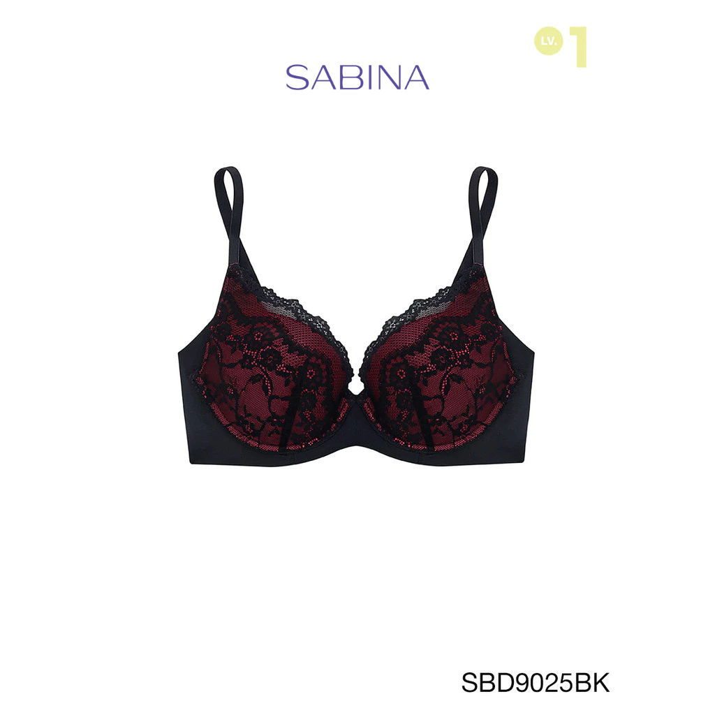Sabina เสื้อชั้นใน มีโครง Seamless Fit รุ่น Perfect Bra รหัส SBD9025BK สีดำ
