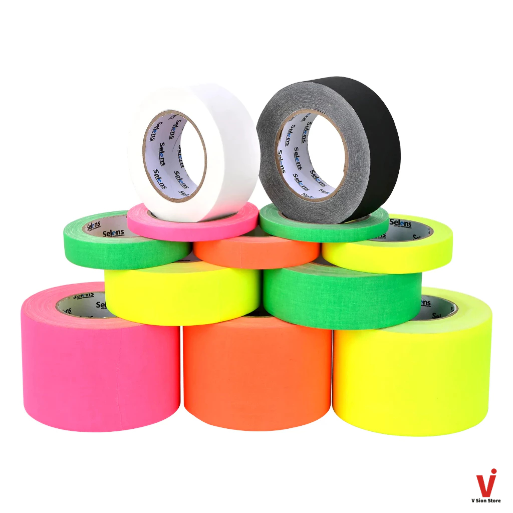 พร้อมส่ง Selens Gaffer Tape Fluorescent Gaffer Tape Series เทปผ้าสะท้อนแสง