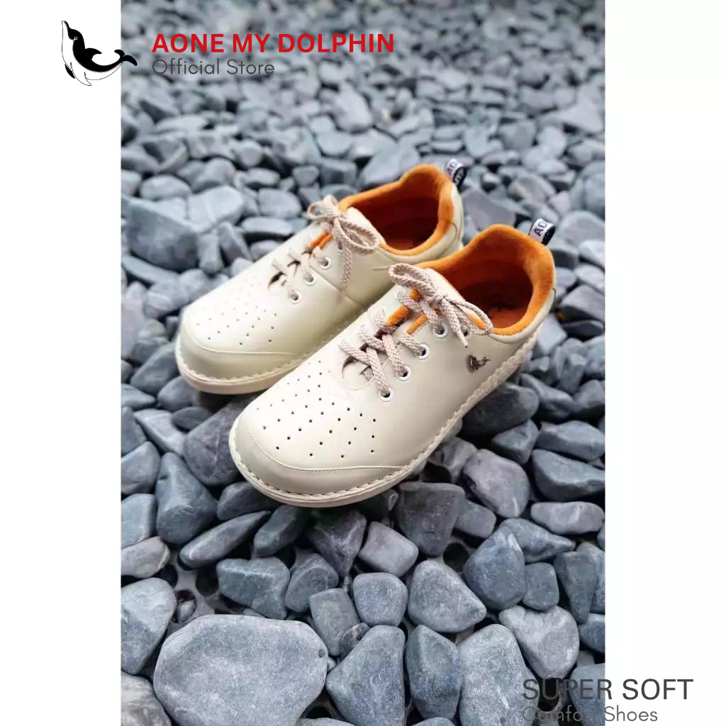 [ลิขสิทธิ์แท้] Aone My Dolphin - D03 รุ่นใหม่ รองเท้าเพื่อสุขภาพแบบสวมช่วยบรรเทาภาวะรองช้ำและเท้าแบน