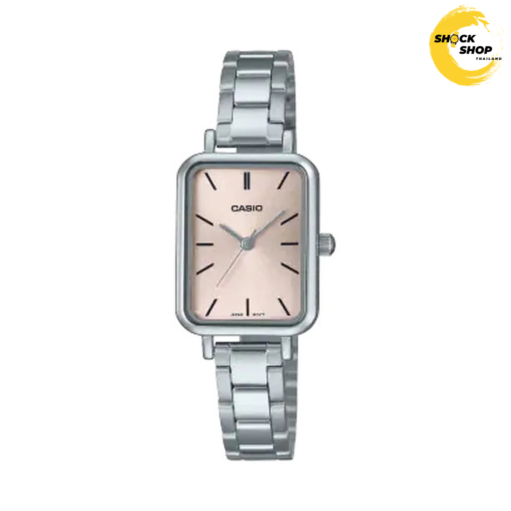 CASIO นาฬิกาผู้หญิง รุ่น LTP-V009D-4E วัสดุเตนเลสสตีล สีชมพู คาสิโอ