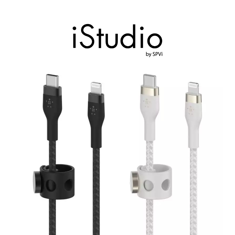Belkin BOOSTCHARGE Pro Flex Double-Braided Charge สายชาร์จ USB-C to Lightning Cable 2M