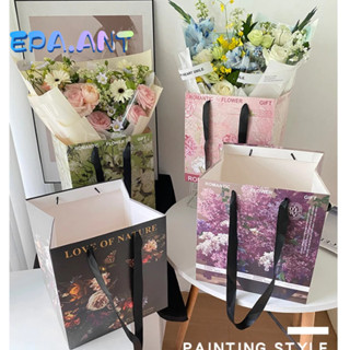 🌈EPA🌈ถุงใหญ่+หูหิ้วยาว ROMANTIC FLOWER ถุงของขวัญ งานพรีเมี่…