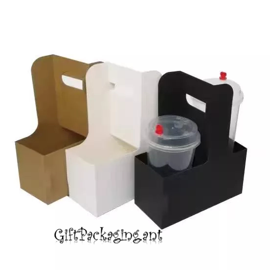 พร้อมส่งจากไทย..กระเช้าจัดช่อดอกไม้ กระเช้าของขวัญ ถุงกระดาษ แบบ2ช่องถือ - รูปที่ 2