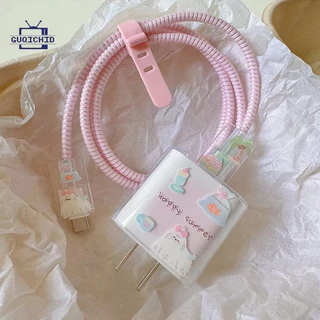 5In1 ฝาครอบป้องกันสายชาร์จ Charger Protector เคสป้องกันเครื่องชาร์จ Energy Dog ที่เหมาะสำหรับเคสป้องกันแบบพับใส IP 20W