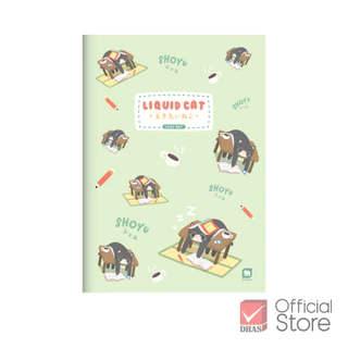 Elephant สมุดโน๊ต สมุดบันทึก A6 ลิควิดแคท V.2 คละลาย จำนวน 2 เล่ม/แพ็ค