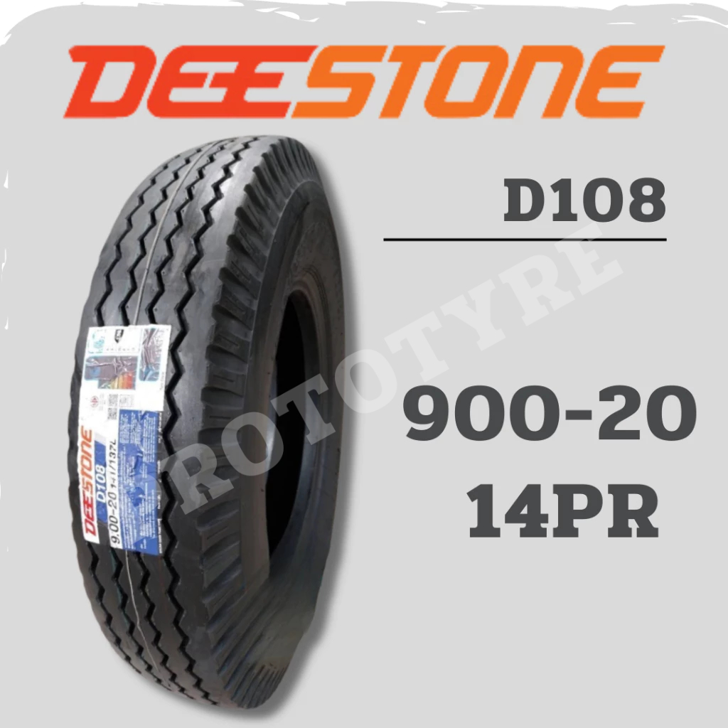 ยางรถบรรทุกผ้าใบ 9.00-20 14PR ยี่ห้อ Deestone รุ่น D108