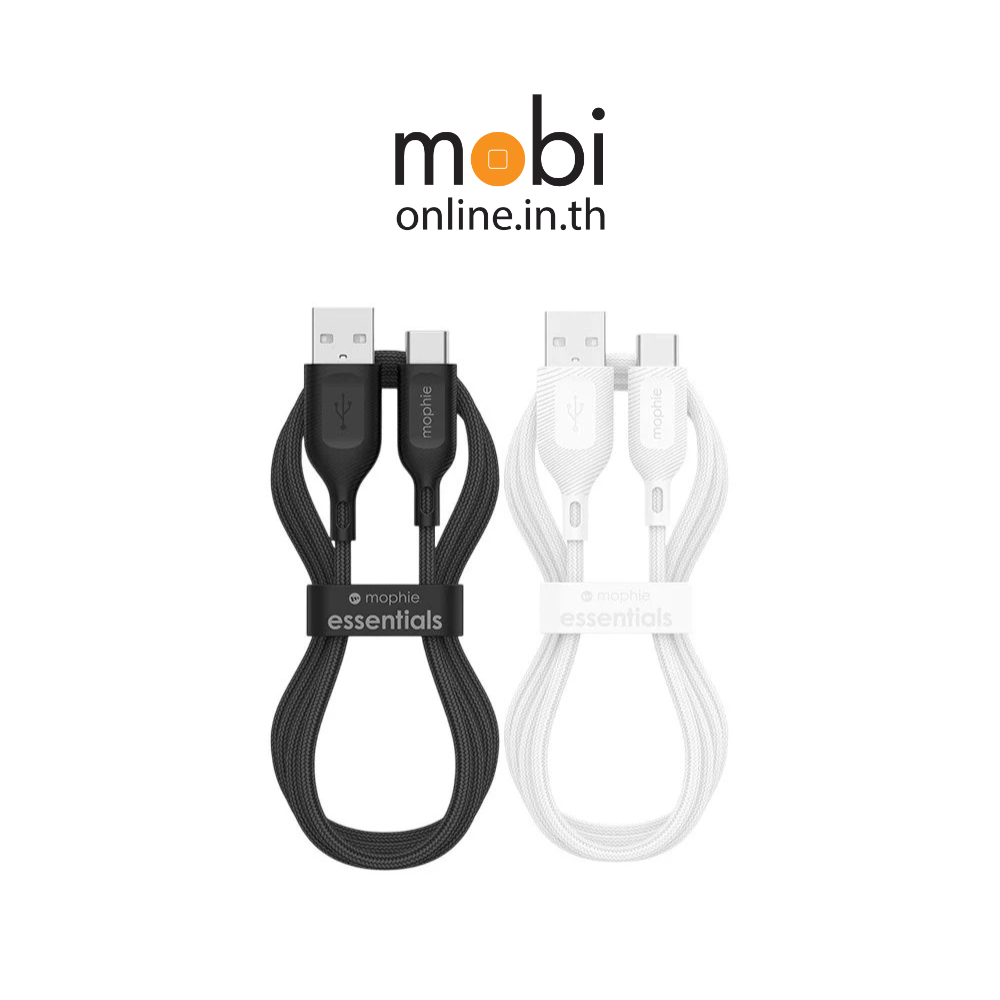 สายชาร์จ Mophie Essential USB-A TO C 480MBPS AND CHARGE 15W ยาว 1/2 เมตร