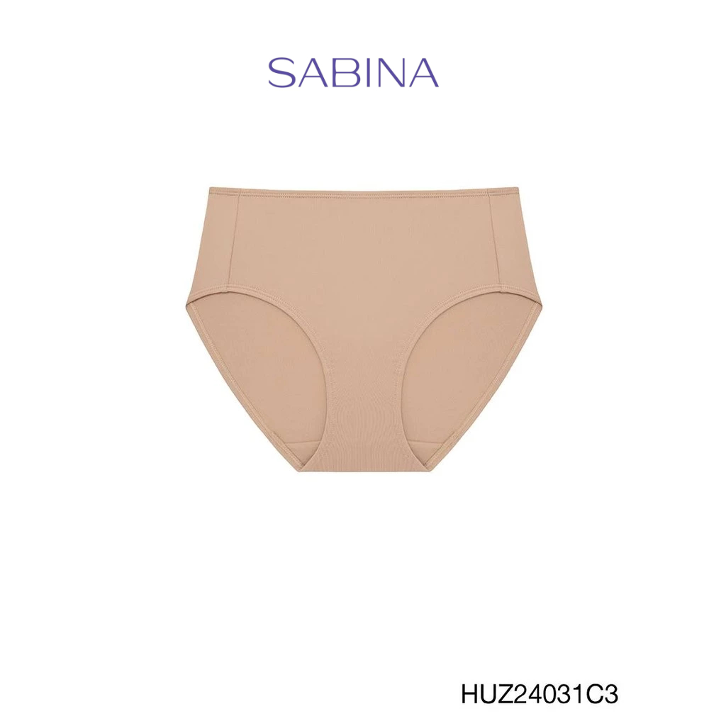 Sabina Habpy Panty  กางเกงในทรงเอวสูงปานกลาง รหัส HUZ24031C3 - สีเนื้อเข้ม
