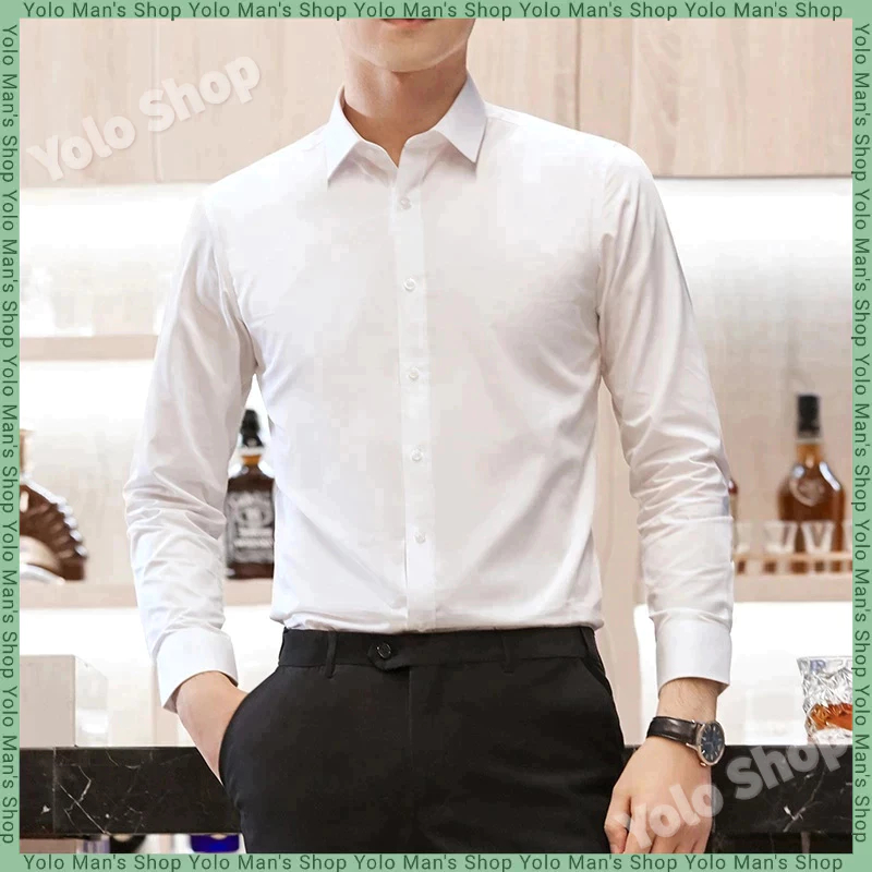 เสื้อสูทแฟชั่นแขนยาวสีขาว ระบายความร้อนได้ยอดเยี่ยม ผ้าเรยอน ทรงหลวม