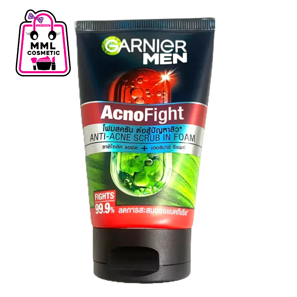 Garnier Men การ์นิเย่ เมน แอคโนไฟท์ 12IN1 สครับ อิน โฟม