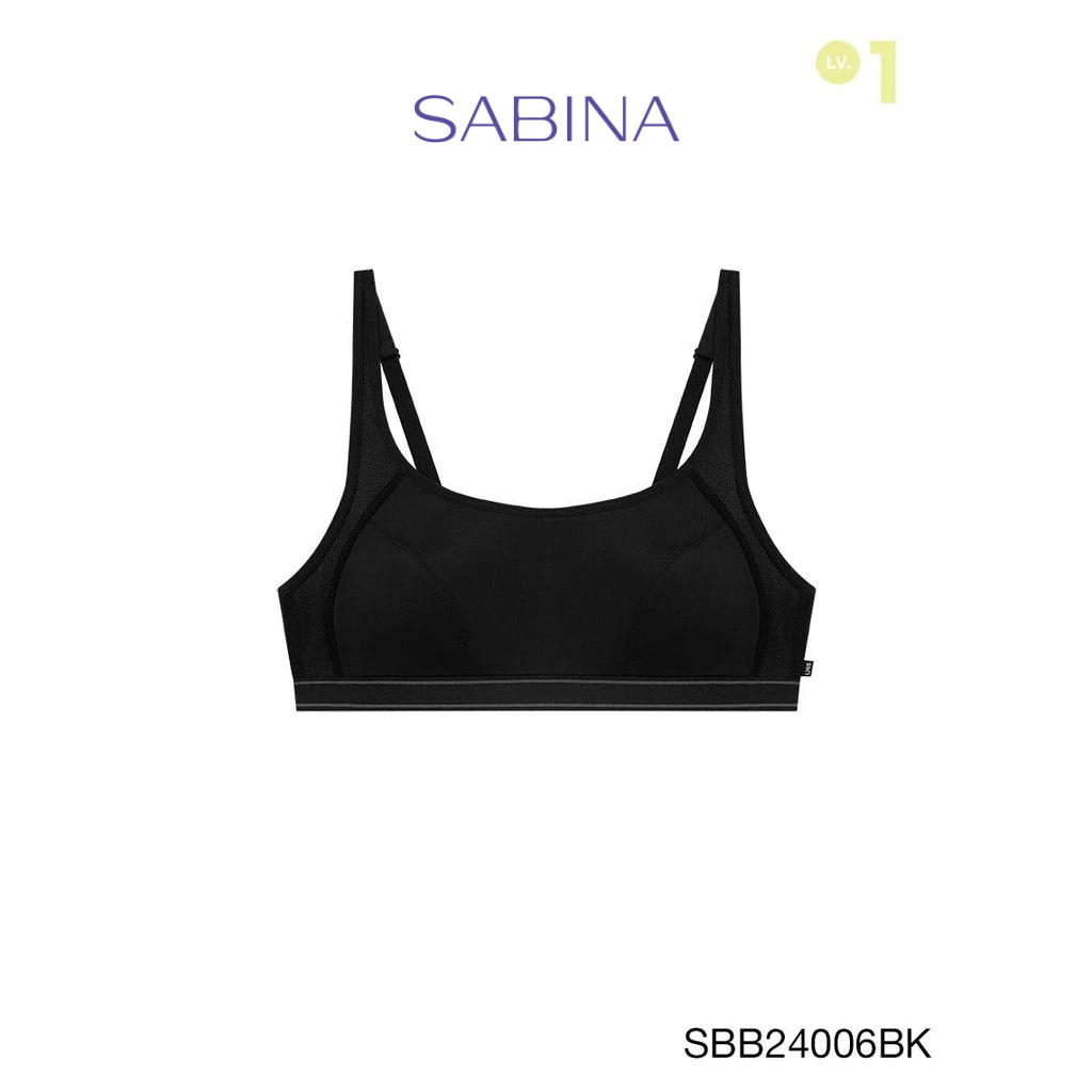 Sabina Sbn Sport Level 1 เสื้อชั้นใน ไร้โครง รหัส SBB24006BK - สีดำ