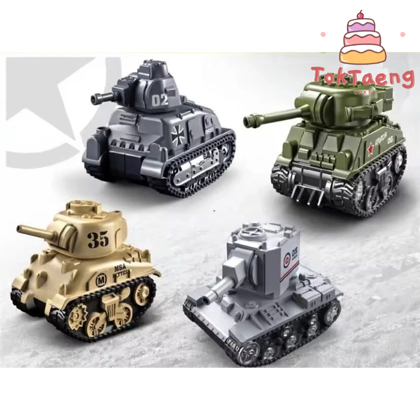 โมเดล ตุ๊กตา ทหาร รถถัง เครื่องประดับ วันเกิด แต่งเค้ก - รูปที่ 6