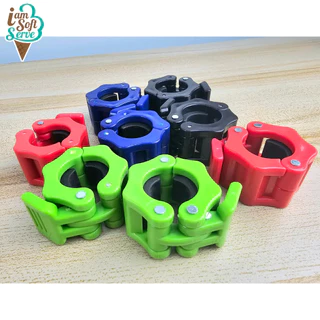 ตัวล็อคคานดัมเบล ตัวล็อคคานบาร์เบล รู 2 นิ้ว Barbell Buckle Barbell Clamps วัสดุไนล่อน พร้อมส่ง