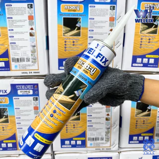 กาวตะปู WELFIX ขนาด 300 มล. กาวพลังตะปูแรงยึดเกาะสูง ไม่มีกลิ่นฉุน adhesive nail รุ่นWGLN300B(สีเบจ)