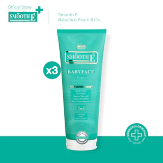 [แพ็ค3สุดคุ้ม] Smooth E Babyface Foam 8 Oz. สมูทอี เบบี้เฟส โฟม pH5 ลดสิวผิวแข็งแรง สำหรับคนผิวมัน เป็นสิว