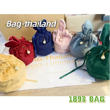 ♦︎พร้อมส่ง ราคาถูก♦︎ ถุงหูรูด กระเป๋าหูรูดหูกระต่าย ถุงหูรูดหูกระต่ายฟรีไข่มุก สำหรับใส่ของขวัญ ของชำร่วย จิวเวอรี่