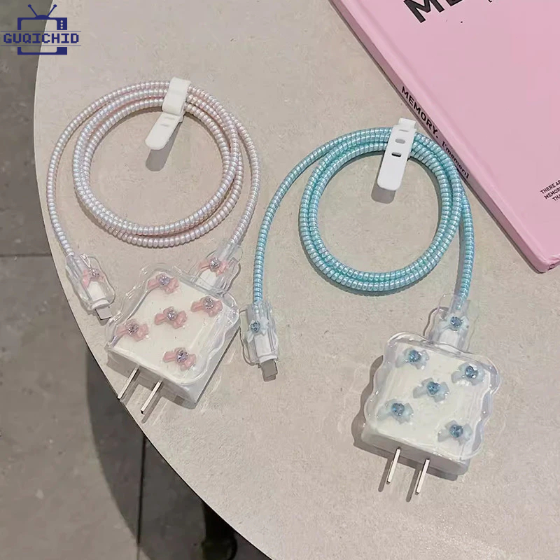 (1ชุด5ชิ้น) เคสถนอมสายชาร์จองกันสายชาร์จแบบ Drop Glue Data Cable ฝาครอบป้องกันสายชาร์จ เหมาะสำหรับ IP(18W/20W)Protector ราคา ถูกที่สุด ดีลบีเคเค แกลเลอรีภาพที่ 5
