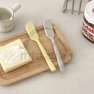 😍COD😍มีดเนยซิลิโคนเครื่องตัดชีสไม้พายแยม Silicone Butter Knife Cheese Cutter Jam Spatula