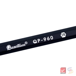 Quantum ดินสอ ดินสอดำ 2B QP960 ดินสอไม้ดำ จำนวน 4 แท่ง / 12 แท่ง