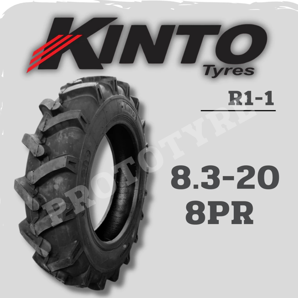 ยางรถไถ 8.3-20 8PR ยี่ห้อ KINTO รุ่น R1-1