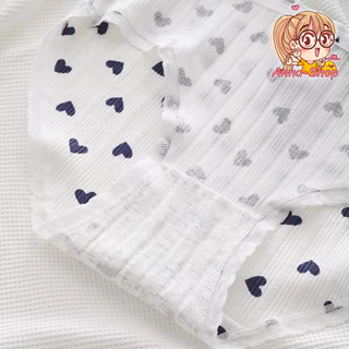 Anna shop มาใหม่ กางเกงใน สไตล์เกาหลี เอวกลาง แฟชั่นน่ารัก โทนขาวน้ำเงิน ผ้านิ่ม พร้อมส่ง CS047