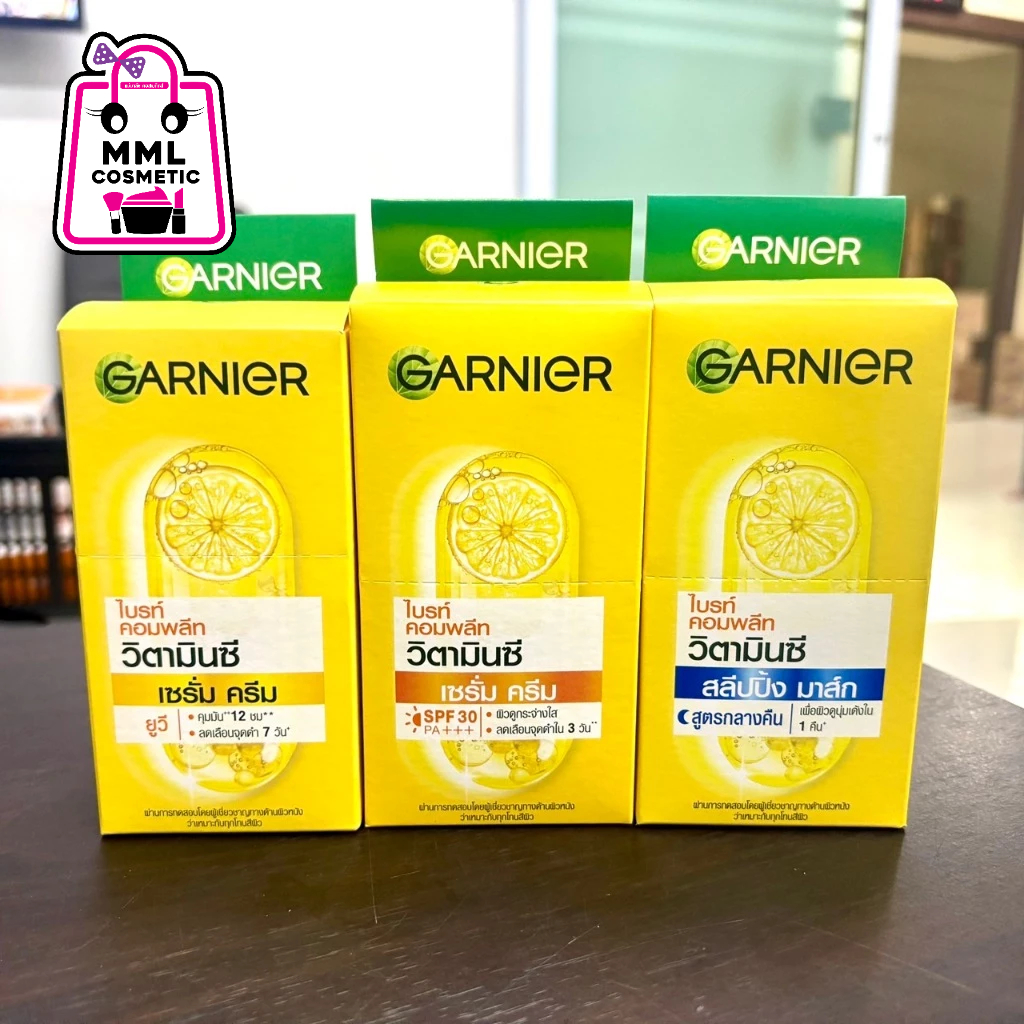 Garnier การ์นิเย่ ไบรท์ คอมพลีท วิตามินซี (กล่อง6ซอง)
