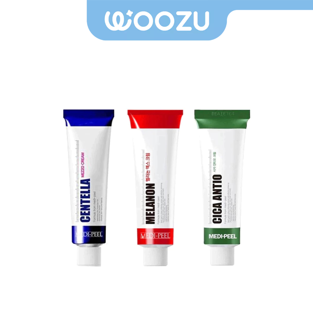 MEDIPEEL Melanon X Cream 30ml + Centella Mezzo Cream 30ml + Cica Antio Cream 30ml (ລວມ 3 ສູດ)