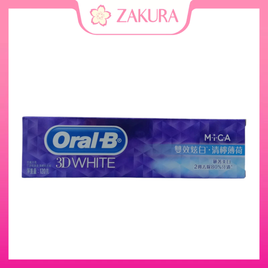 Oral-B 3DWhite Toothpaste Lime Mint 120g