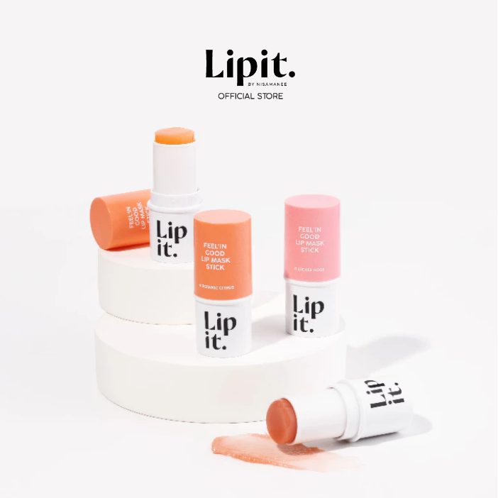 Lip it ฟีลอินกู๊ดลิปมาสก์สติ๊ก 6g ลิปอิท ลิปมาส์กพอกปากนุ่ม ลิปมาส์กกลางคืน
