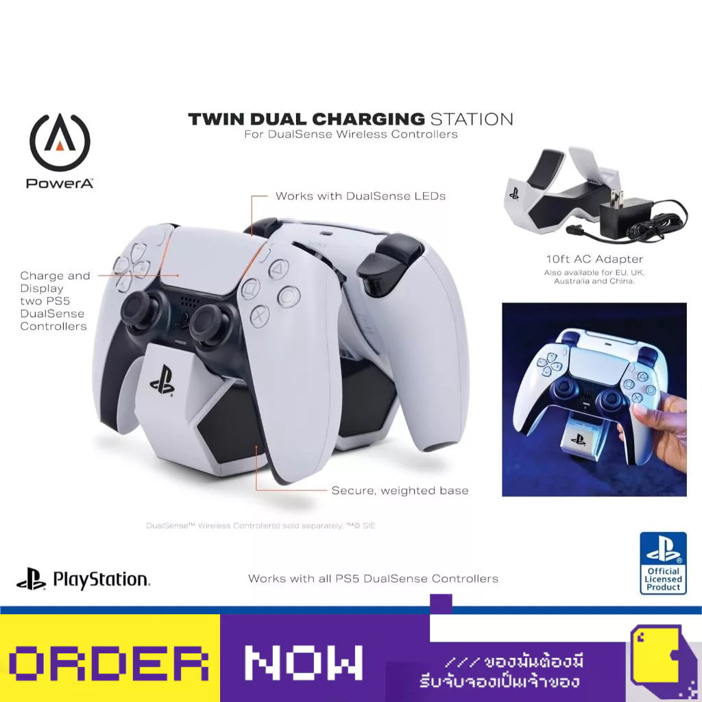 [+..••] พร้อมส่ง | POWERA CHARGING STATION FOR DUALSENSE WIRELESS CONTROLLERS (เกม PlayStation 5™🎮)