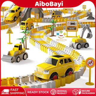 【COD】ติดตามการก่อสร้างของเล่นเด็กผู้ชายติดตาม3/4/5ชิ้นรถก่อส…