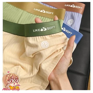 Anna shop กางเกงบ็อกเซอร์ผู้ชาย สีพื้นคลาสสิค สไตล์ใหม่ ผ้านิ่มระบายอากาศได้ดี ราคาถูกที่สุด A3206