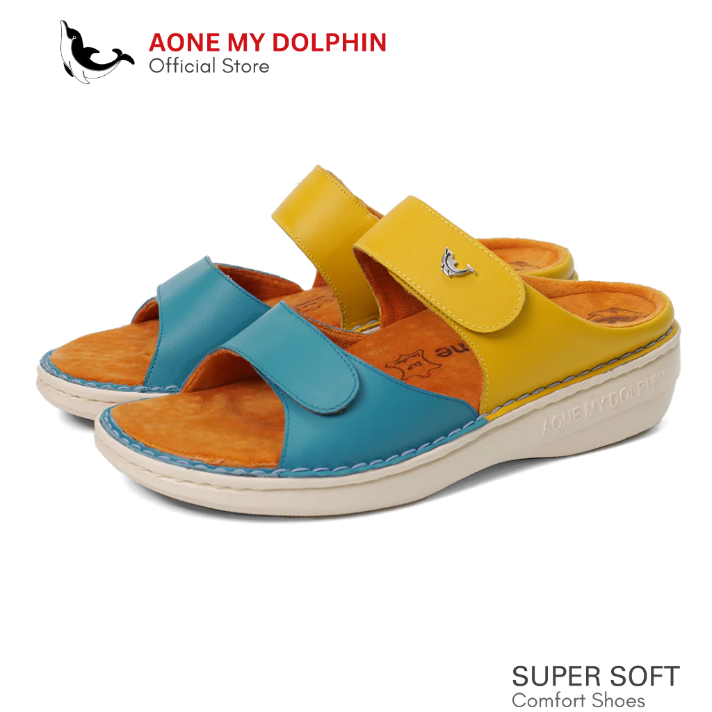[ลิขสิทธิ์แท้] Aone My Dolphin รุ่นExtra D12 ปรับสายหลังเท้าได้ รองเท้าแตะเพื่อสุขภาพ ช่วยบรรเทาภาวะ