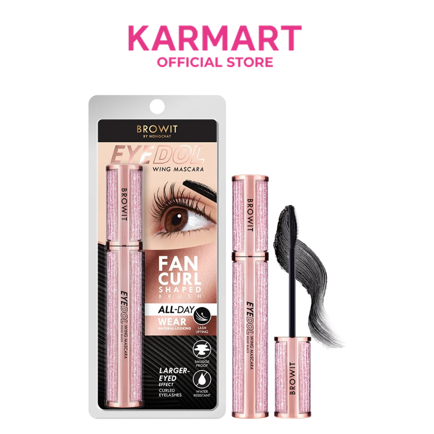 Browit อายดอลวิงมาสคาร่า 8g บราวอิท #วันแบล็ค