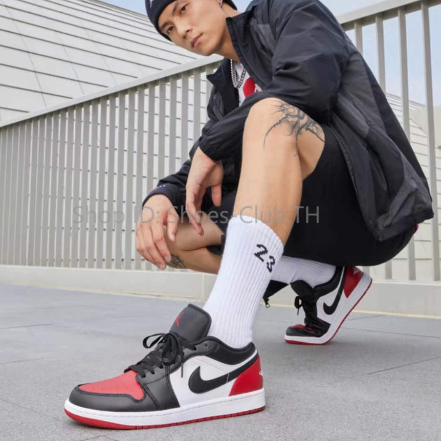 ของแท้จากแบรนด์ 💯ไนกี้ รองเท้าผ้าใบ จอร์แดน 🕺JORDANAIR1 Low จัดส่งทันทีในวันที่สั่งซื้อ ประกันระหว่างประเทศ
