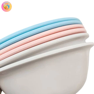 ชามเมลามีน ขนาด 8 นิ้ว ชามก๋วยเตี๋ยวทรงปากบาน สีขาว สีชมพู สีฟ้า เนื้อหนา (ชุด 6 ใบ)