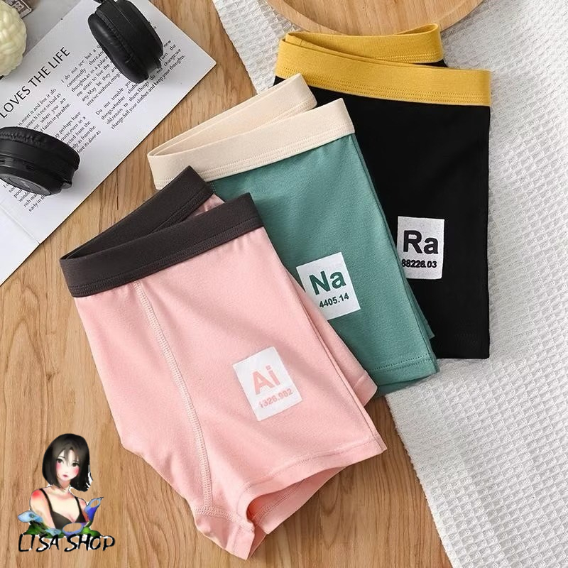 กางเกงในบ๊อกเซอร์ สีพื้นพลาสเทล ผ้านิ่ม กางเกงชั้นในชาย Boxer ระบายอากาศได้ดี A3200