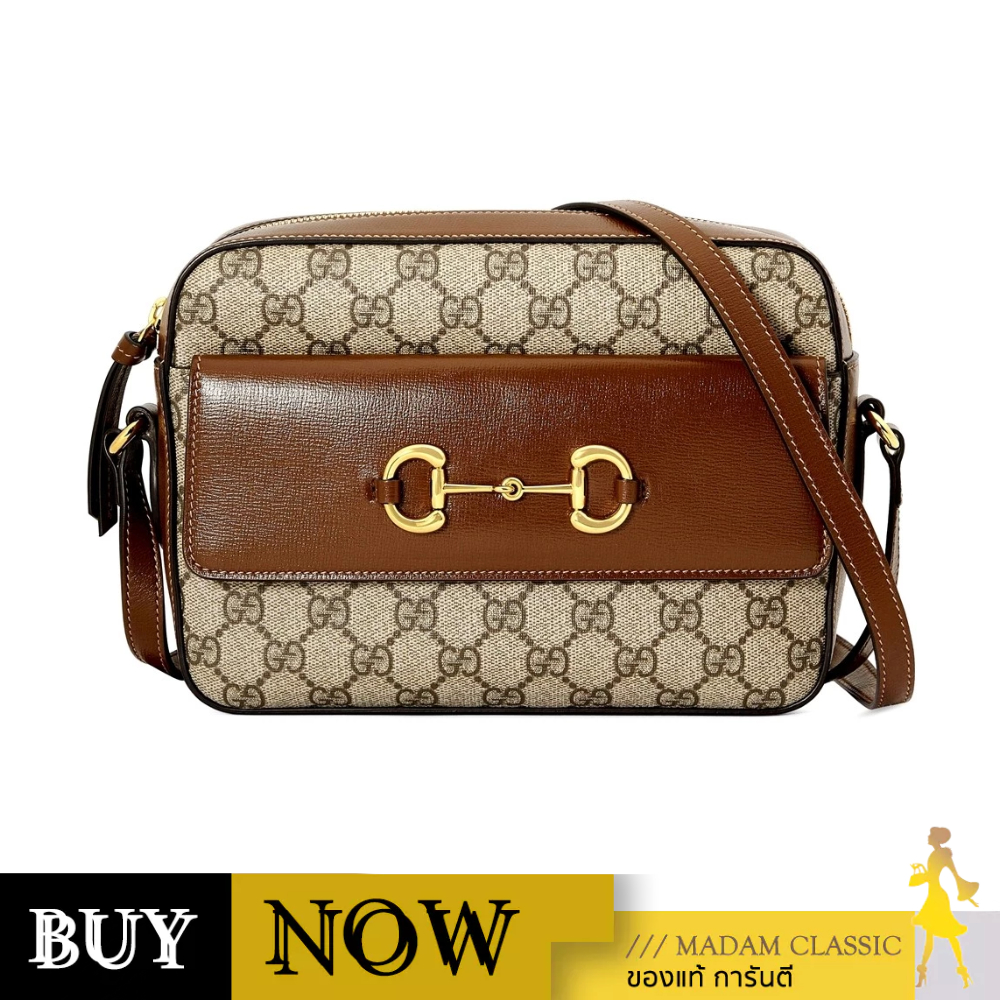 กระเป๋า GUCCI HORSEBIT 1955 SMALL SHOULDER BAG (BEIGE/EBONY/BROWN) BY:Madamclassic