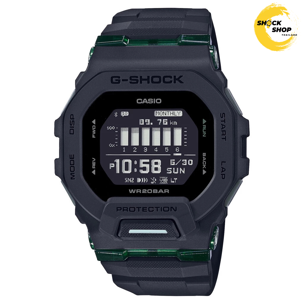 CASIO G-SHOCK นาฬิกาข้อมือ รุ่น GBD-200UU-1 ซีรีส์ GBD-200 วัสดุเรซิ่น สีดำ จีช็อค