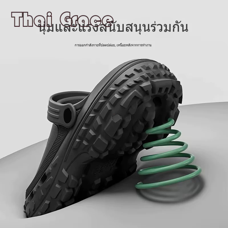รองเท้าแตะชาย รองเท้าแตะพื้นหนาน้ำหนักเบา สไตล์แฟชั่นใหม่ วัสดุ EVA