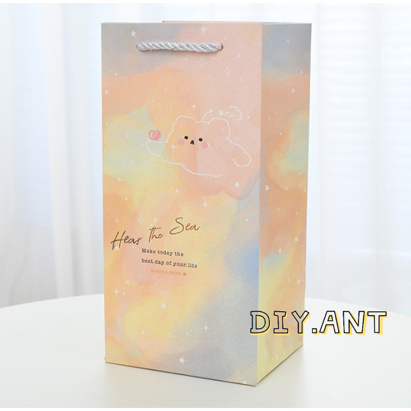 💐DIY💐 ถุงของขวัญ ถุงกระดาษน่ารัก ใส่ของรับไหว้ ทรงตั้ง